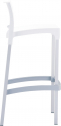 Стул пластиковый барный Siesta Contract Gio 75 алюминий, полипропилен белый Фото 11