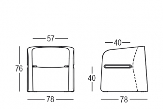 Кресло пластиковое с обивкой-thumbs-Фото3