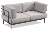 Диван металлический двухместный Gaber Solaya 5 алюминий, сталь, технополимер, ткань Фото 1