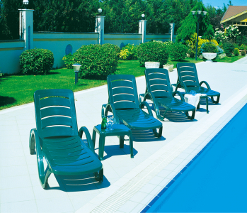Столик для шезлонга пластиковый Siesta Garden Zambak пластик зеленый Фото 4