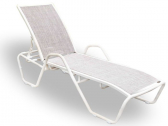 Шезлонг-лежак металлический Tagliamento Lotos Sunbed алюминий, текстилен бежевый Фото 1