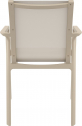 Кресло пластиковое Siesta Contract Pacific стеклопластик, текстилен бежевый Фото 6