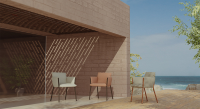 Кресло металлическое c подушками Scab Design Brezza сталь, ткань sunbrella лен, светло-зеленый Фото 16