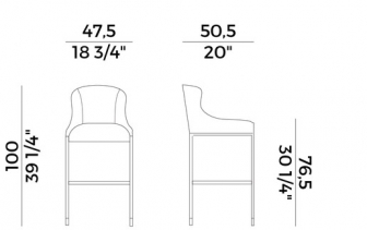 Стул барный с обивкой-thumbs-Фото3