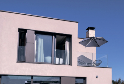 Зонт профессиональный Ø2.5 м Scolaro Lido Titanium алюминий, акрил титан, антрацит Фото 15