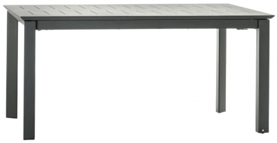Стол металлический раздвижной Grattoni Panarea алюминий антрацит Фото 1
