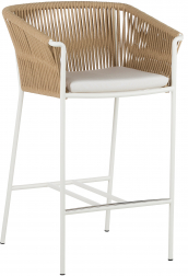 Кресло плетеное барное с подушкой-thumbs-Фото1