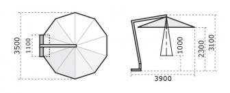 Зонт профессиональный Ø3.5 м-thumbs-Фото3