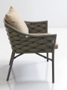 Кресло плетеное с подушками Tagliamento Torino алюминий, роуп, акрил тортора Фото 12