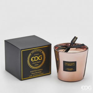 Аромасвеча зеркальная Роза EDG Candle воск розовое золото Фото 1
