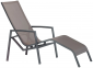 Лежак текстиленовый Grattoni Cancun алюминий, текстилен антрацит, тортора Фото 1