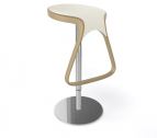 Табурет пластиковый барный Gaber Octo металл, технополимер тортора, бежевый Фото 1
