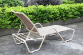 Садовый шезлонг с текстиленом Tagliamento Lotos Sunbed алюминий, текстилен бежевый Фото 5