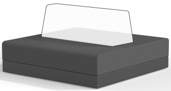 Пуф пластиковый мягкий-thumbs-Фото1