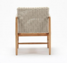 Кресло деревянное плетеное с подушкой Tagliamento Nora каштан, искусственный ротанг, олефин Фото 5