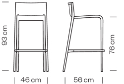 Стул пластиковый барный-thumbs-Фото3