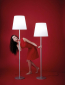 Торшер пластиковый SLIDE Ali Baba Steel Lighting сталь, полиэтилен белый Фото 11