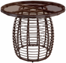 Комплект плетеной мебели ReeHouse Lotus алюминий, искусственный ротанг, олефин, стекло шоколад металлик, коричневый, бронза Фото 11