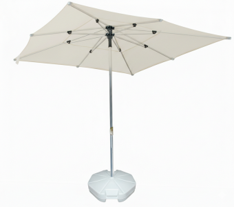 Зонт пляжный профессиональный 2х2 м THEUMBRELA SEMSIYE EVI Kiwi Clips алюминий, полиэстер бежевый Фото 2