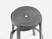 Табурет пластиковый барный Nardi Stack Maxi стеклопластик базальт Фото 9