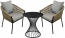 Комплект плетеной мебели ReeHouse Patio алюминий, искусственный ротанг, олефин, компакт-ламинат HPL сицилия, светло-серый, найтстоун Фото 3