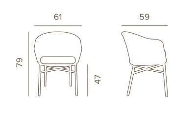 Кресло плетеное с подушкой Grattoni Lecce алюминий, роуп, олефин антрацит, темно-серый, угольный Фото 2