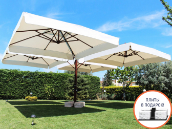 Зонт профессиональный четырехкупольный 6.53х6.53 м-thumbs-Фото1