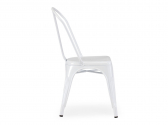Стул металлический RL Lyon анодированный алюминий белый Фото 2