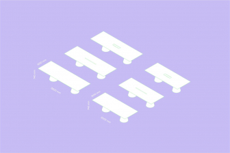 Стол с каналом для протяжки проводов Ikon Table CC