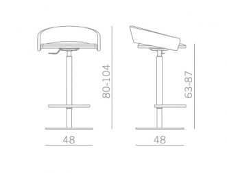 Стул барный с обивкой-thumbs-Фото3