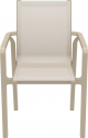 Кресло пластиковое Siesta Contract Pacific стеклопластик, текстилен бежевый Фото 8