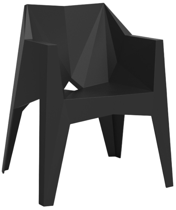 Кресло пластиковое Voxel Basic, черный