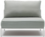 Модуль центральный с подушками Scab Design Flap сталь, ткань sunbrella лен, зеленый Фото 1