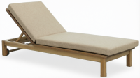 Шезлонг-лежак деревянный с матрасом Southbank