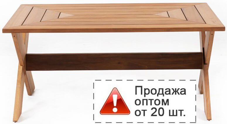 Столик деревянный кофейный Cross L OS