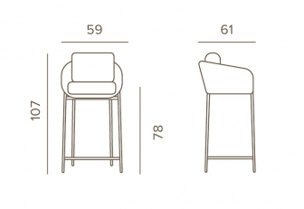 Кресло плетеное барное с подушками-thumbs-Фото3