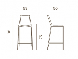 Стул металлический плетеный барный-thumbs-Фото3