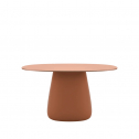 Стол обеденный ламинированный Qeeboo Cobble 135 полиэтилен, компакт-ламинат HPL терракотовый Фото 6