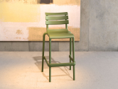 Стул пластиковый барный Siesta Contract Helen Bar 75 стеклопластик оливковый Фото 10