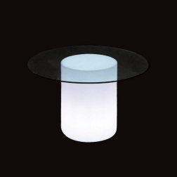 Стол пластиковый со стеклом светящийся Arthur Lighting