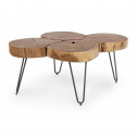Столик деревянный журнальный Garden Relax ORBITAL металл/дерево Ситтим Фото 8