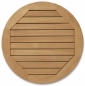Столешница деревянная круглая POINT Natural Teak тик натуральный Фото 1