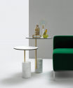Столик журнальный Quinti XaXa Design Ximo Roca мрамор, HPL белый Фото 3
