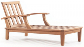 Шезлонг-лежак деревянный WArt Calypso ироко Фото 2