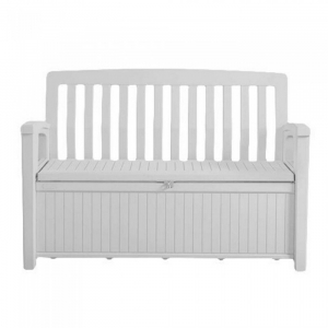 Скамья-сундук пластиковая Keter Patio Bench полипропилен белый Фото 1