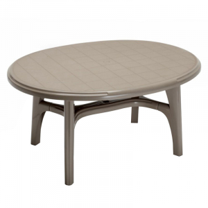Стол пластиковый обеденный SCAB GIARDINO Ovolone 1500 пластик серый Фото 1