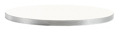 Laminate Silver Edge Столешница круглая