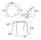 Стул пластиковый Italseat Smile-4 металл, пластик оранжевый Фото 2