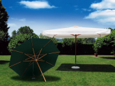 Зонт профессиональный 2х3 м Scolaro Palladio Standard дерево ироко, акрил натуральный, слоновая кость Фото 14