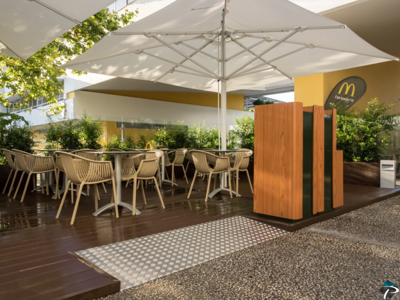 Зонт профессиональный телескопический 5х6 м Capri Starwhite